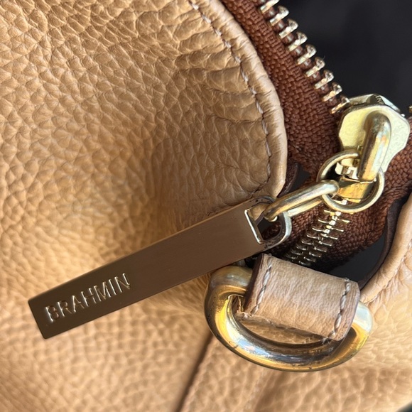 Brahmin Large Duxbury Satchel NEPAL Leather NATURAL - Picture 7 of 16